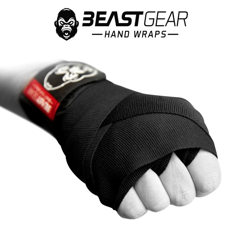 Beast Gear Boxing Hand Wraps 177 inches, Elastic Boxing Hand Wraps for Muay Thai MMA Boxing Martial Arts - Image 2